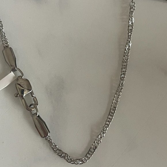 2mm Titanium Steel Silver Singapore Chain Necklaces - 24 Inches - Picture 3 of 3